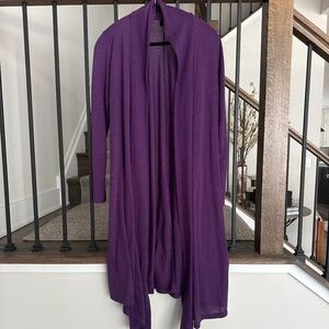 We long, Long sleeve purple cardigan
